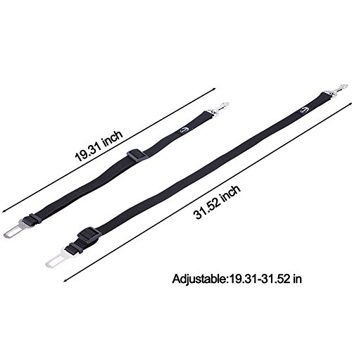 Cinturón de seguridad Jinchao para arneses de perros o gatos, ajustable de 48 a 79 cm