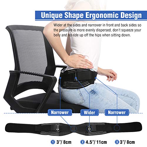 Cinturón de soporte de la articulación del sacroilíaco, Fajas de cintura y abdomen para el alivio del dolor pélvico y del hueso sacro - Alivia el dolor de cadera, la ciática, lumbar malestar (S/M)