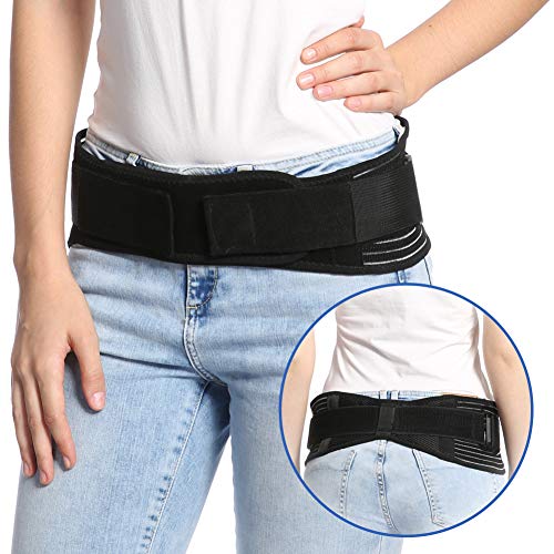 Cinturón de soporte de la articulación del sacroilíaco, Fajas de cintura y abdomen para el alivio del dolor pélvico y del hueso sacro - Alivia el dolor de cadera, la ciática, lumbar malestar (S/M)
