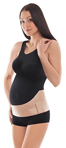 Cinturón de sujeción para embarazadas; alivio pélvico y de espalda; faja abdominal para embarazadas; banda de sujeción prenatal Medium Beige