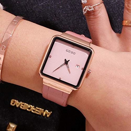 Cinturón Reloj Ultra-Thin Ladies Belt Watch Correa De Mujer Casual Retro Reloj De Cuarzo Púrpura