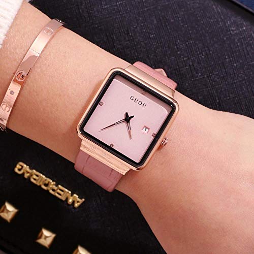 Cinturón Reloj Ultra-Thin Ladies Belt Watch Correa De Mujer Casual Retro Reloj De Cuarzo Púrpura