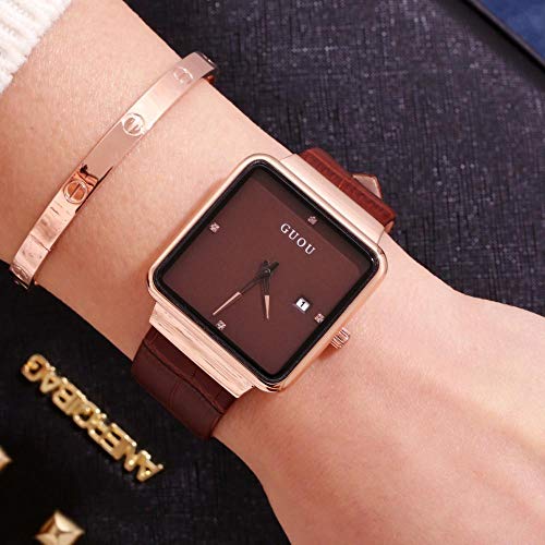 Cinturón Reloj Ultra-Thin Ladies Belt Watch Correa De Mujer Casual Retro Reloj De Cuarzo Púrpura