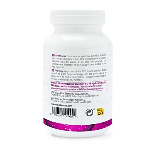 Citrato de Magnesio de HSN | 200mg de Magnesio Elemental por Tableta | Evitar Calambres, Salud Articular, Más Energía y Reduce la Fatiga | Vegano, Sin Gluten, Sin Lactosa, 120 Tabletas