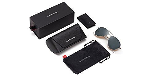 CLANDESTINE A10 Silver Blue Grey - Gafas de Sol de Nylon HD Hombre & Mujer