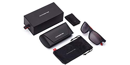 CLANDESTINE Square Matte Black R N - Gafas de sol de Nylon HD para Hombre & Mujer