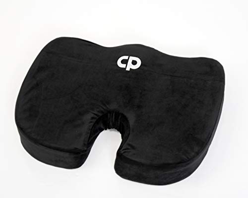 Clarifyproblem, Cojín Lumbar Ortopédico Y Ergonomico, Nero, 35.5 x 45 x 7 cm