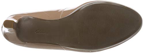 Clarks Adriel Viola, Zapatos de Tacón para Mujer, Beige (Praline Patent Praline Patent), 40 EU