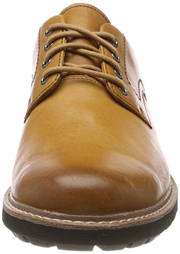 Clarks Batcombe Hall Derby - Zapatos de Cordones  para Hombre, Marrón (Tan Leather), 42.5 EU