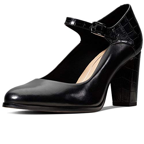 Clarks Kaylin Alba, Zapatos de tacón. para Mujer, Negro Combi Black Combi Black, 39.5 EU