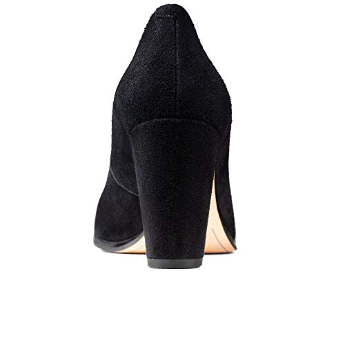 Clarks Kaylin Cara, Zapatos de Tacón para Mujer, Negro (Black SDE Black SDE), 39 EU