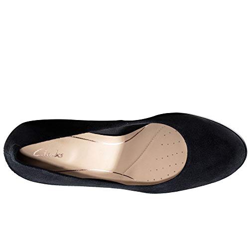 Clarks Kaylin Cara, Zapatos de Tacón para Mujer, Negro (Black SDE Black SDE), 39 EU