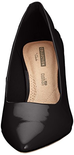 Clarks Linvale Jerica, Zapatos de Tacón para Mujer, Negro (Black Pat Lea), 36 EU
