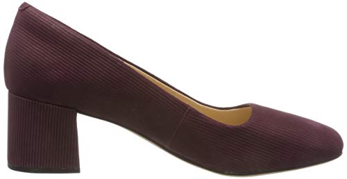 Clarks Sheer Rose, Zapatos de Tacón para Mujer, Marrón (Burgundy Intrest Burgundy Intrest), 39.5 EU