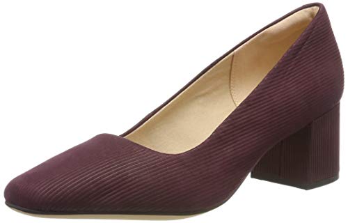 Clarks Sheer Rose, Zapatos de Tacón para Mujer, Marrón (Burgundy Intrest Burgundy Intrest), 39.5 EU