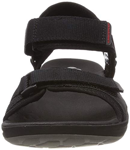 Clarks Step Beat Sun, Abierta Sandalias Punta Cerrada, Negro (Black-), 44 EU