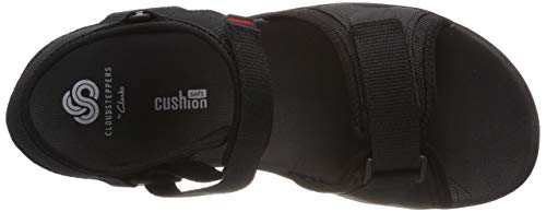 Clarks Step Beat Sun, Abierta Sandalias Punta Cerrada, Negro (Black-), 44 EU