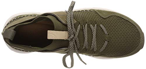 Clarks Triactive Up, Zapatillas para Hombre, Verde (Olive Combination-), 41.5 EU
