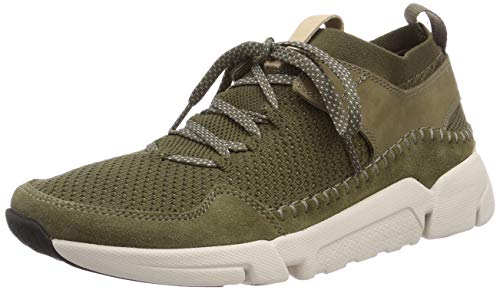 Clarks Triactive Up, Zapatillas para Hombre, Verde (Olive Combination-), 41.5 EU
