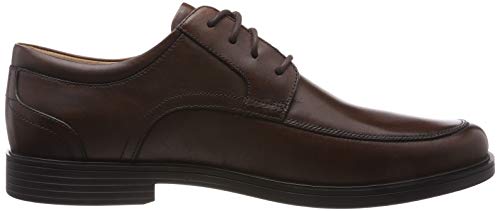 Clarks Un Aldric Park, Zapatos de Cordones Derby para Hombre, Marrón (Tan Leather), 44.5 EU
