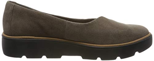 Clarks Un Balsa Go, Mocasines para Mujer, Gris (Taupe Suede Taupe Suede), 38 EU