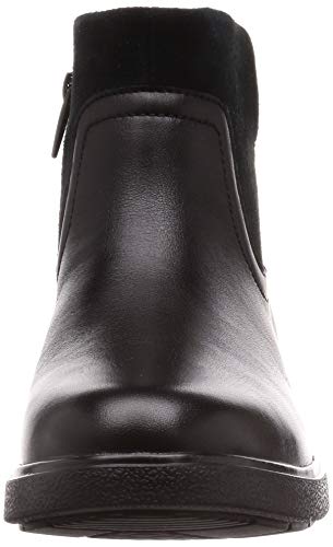 Clarks Un Elda Lo, Botas Slouch para Mujer, Negro (Black Combi Black Combi), 35.5 EU