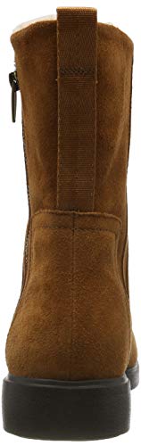 Clarks Un Elda Mid, Botas Slouch para Mujer, Marrón (Dark Tan Suede Dark Tan Suede), 36 EU