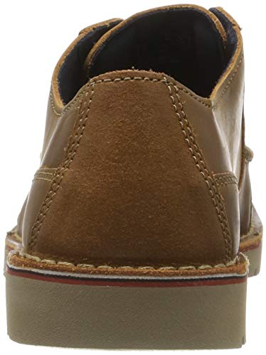 Clarks Vargo Vibe, Zapatos de Cordones Derby para Hombre, Braun Dark Tan Lea Dark Tan Lea, 44 EU