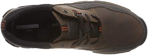 Clarks Walbeck Edge II, Zapatos de Cordones Derby para Hombre, Marrón (Brown Leather), 45 EU