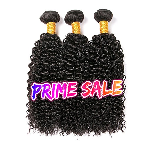 CLAROLAIR brasileño pelo rizado cabello virgen brasileño pelo rizado 3 paquetes de pelo humano brasileño extensión cabello rizado cabellos crespos (100 +/-5g)/(10 12 14'')