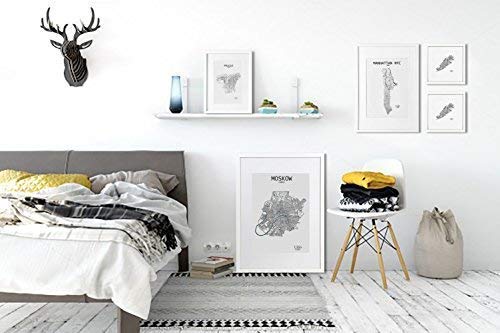 Classic by Casa Chic Marco de Fotos A4 con Paspartú para Foto de 15 x 20 cm - Madera de Pino - 1 Marco - Grosor del Marco 2 cm - Frente de Cristal Templado - Color Blanco