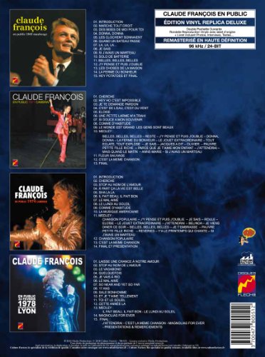 Claude François en public, 4 concerts : 1965, 1971, 1974, 1978 (Coffret 4 CD Vinyl Replica)