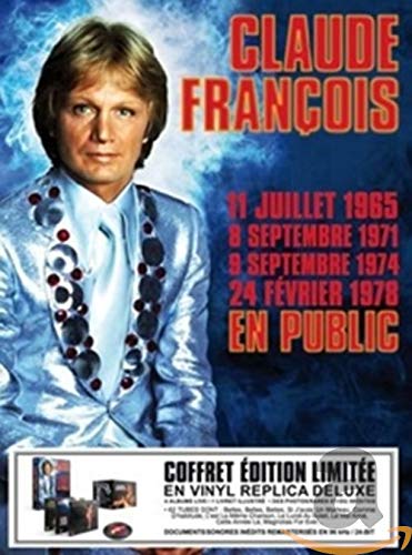 Claude François en public, 4 concerts : 1965, 1971, 1974, 1978 (Coffret 4 CD Vinyl Replica)
