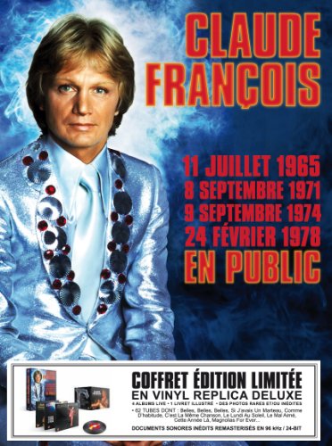 Claude François en public, 4 concerts : 1965, 1971, 1974, 1978 (Coffret 4 CD Vinyl Replica)