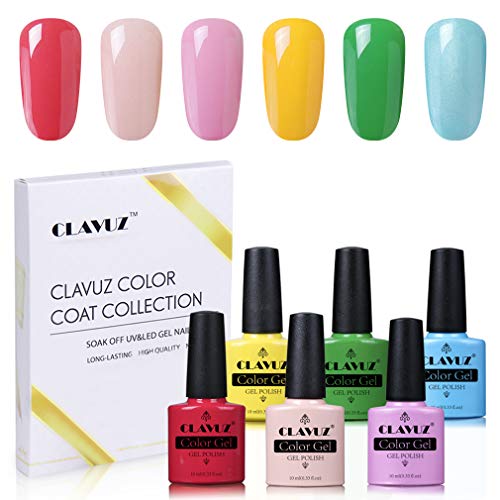 Clavuz Esmaltes Semipermanentes en Gel UV LED 6 Colores de Esmaltes de Uñas Soak-off 10ml 008