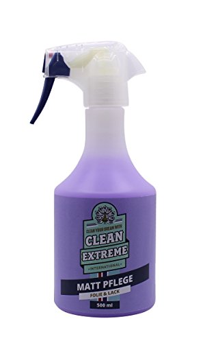 Cleanextreme Coche Mattlack-Pflege 500ML - con Sellador: a Mantener Von Pintura Mate, Matt-Folie, Matter Autosprühfolie. Elimina Suciedad, Polvo, Fingerabdrücke. Lavar sin Agua
