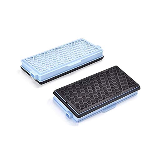 CleanMonster HEPA - Juego de 2 filtros para aspiradora Miele SF-HA 50 con carbón activo contra olores y 5 filtros de motor para S8000 S6000 S5000 S4000 Complete C2 C3 Compact C1 C2 S8340 S6240 S5211