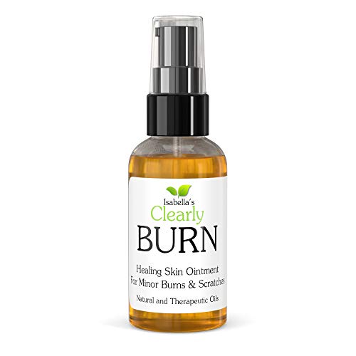 Clearly BURN, Ungüento Natural para Curar Quemaduras, Rasguños, Cicatrices. Remedio de Alivio Rápido con Aceites Esenciales Naturales con Olivo, Lavanda, Aloe Vera.