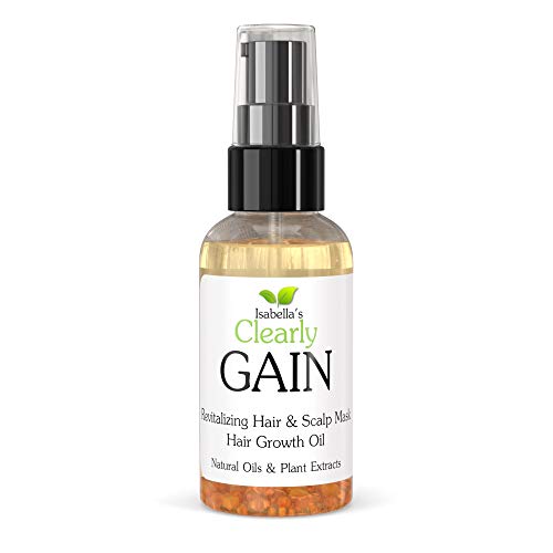Clearly GAIN, Tratamiento para el Crecimiento y Aumento del Volumen del Cabello. Detenga la Pérdida de Cabello. Poderosa de Aceite Natural con Jojoba, Salvia Clary, Ortiga Picante. Hombres y Mujeres.
