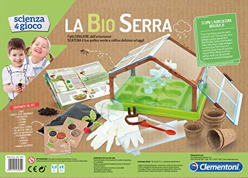 Clementoni- Scienza & Gioco La Bio Serra Kit de Ciencia y Experimentos en Italiano, 7+ Años, Multicolor (13039) , color/modelo surtido