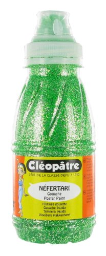 Cleopatre GP250-16 - Frasco de gel con purpurinas - 250 ml  - Verde