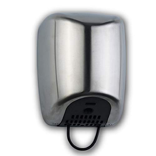 ClimaSpain Secamanos Electrico Automatico en Acero INOX Satinado · Secador de Manos Pared Profesional con Potencia de 1800W · Secadora de Pared con Sensor