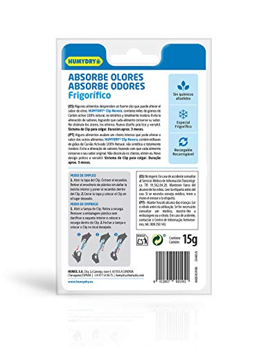 Clip Absorbe olores para la Nevera