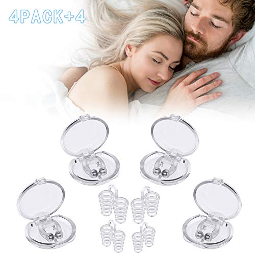 Clip Nasal Magnético Anti-Ronquidos, 8 Piezas Dilatador Nasal Anti Ronquidos roncar Dispositivo Anti Ronquidos eficaz, Nariz de Silicona, Nose Clip Silicona para Ayudar a Dormir Mejor (2)