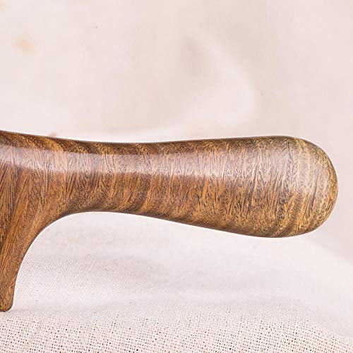 CLNAONG Peine para El Pelo De Sándalo, Sándalo Verde Natural Madera Entera Peine De Dientes Anchos Masaje Peine Libre De Estática