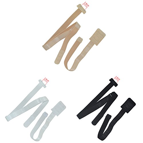 Closecret Sujetador Ajustable de Espalda Baja para Mujer Correas de Conversión 2 Ganchos (Paquete de 3)