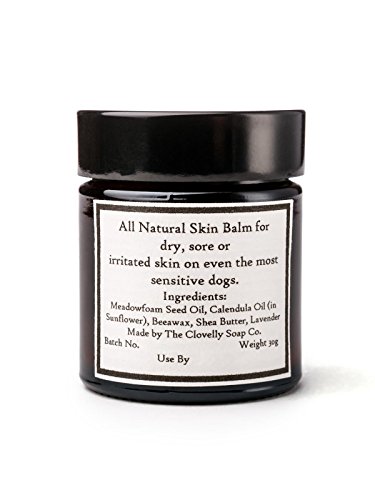 Clovelly Soap Bálsamo para Perros de Todas Las Razas de Lavanda Suaviza la Nariz y Las Almohadillas de Las Patas Combate la resequedad de la Piel y la comezón Tarro de 30 G 100% Natural