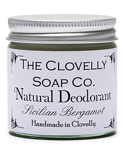Clovelly Soap Co Bálsamo Desodorante Natural de Bergamota Siciliana Tarro de Cristal 60g