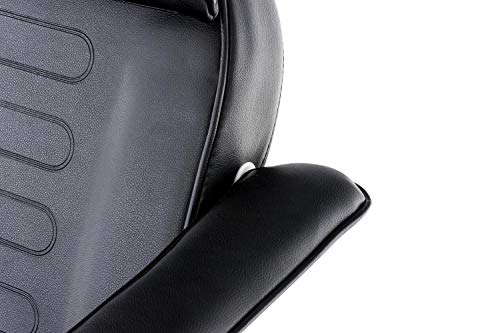 CLP Camilla de Estética Hidráulica V2 Tapizada en Cuero Sintético I Camilla sillón de Masaje I Silla Dentista Regulable I Silla Tumbona con Reposabrazos Extraíbles I Color: Negro