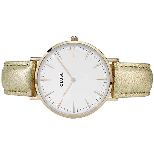 Cluse Reloj Analógico Automático para Mujer con Correa de Cuero – CL18421